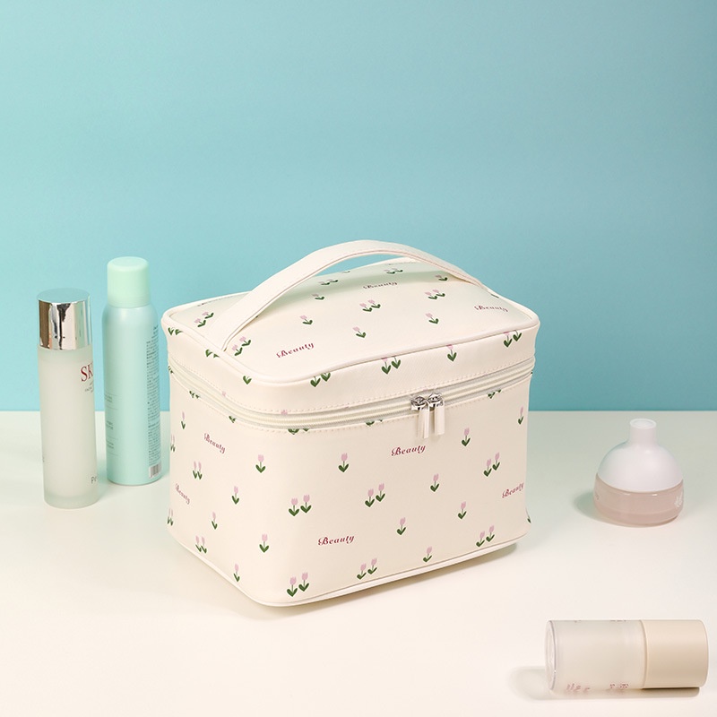Túi Đựng Mỹ Phẩm Hình Vuông Cỡ Lớn Tiện Dụng