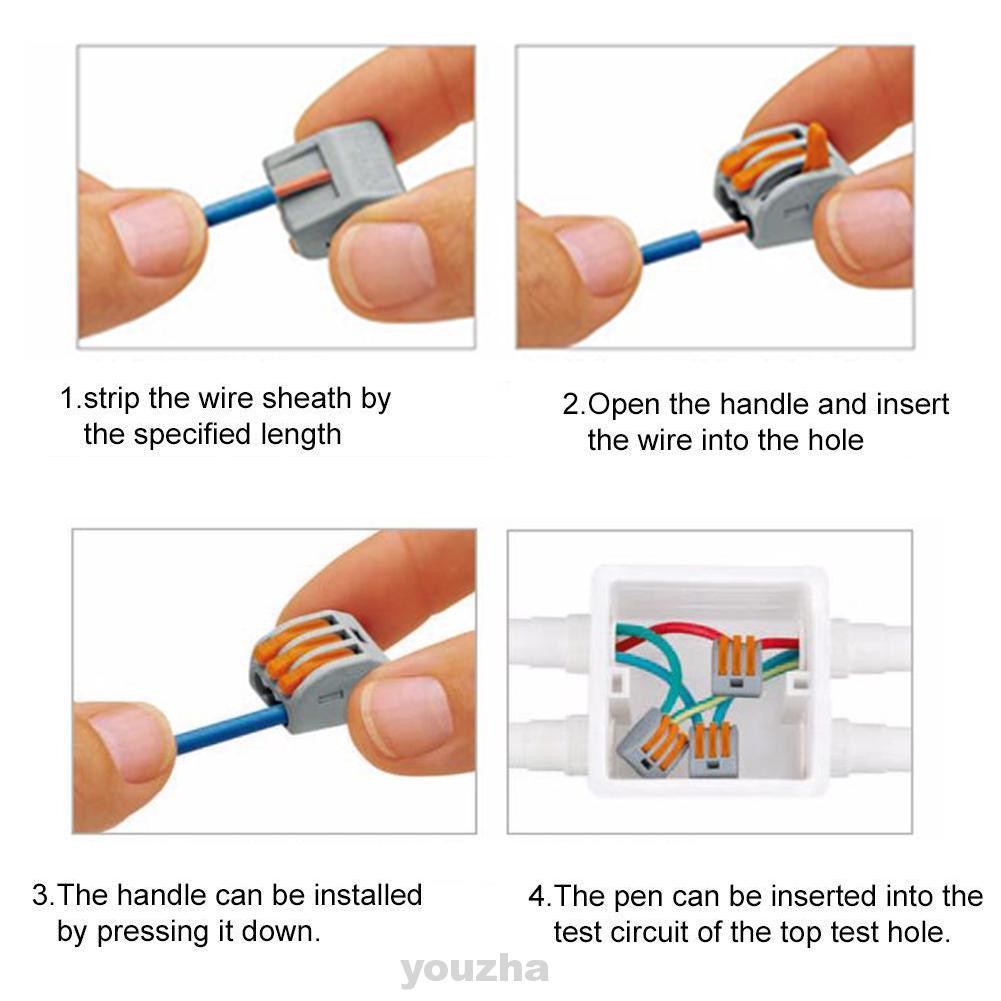 Set 60 Đầu Nối Dây Điện Cách Nhiệt Có Thể Tái Sử Dụng