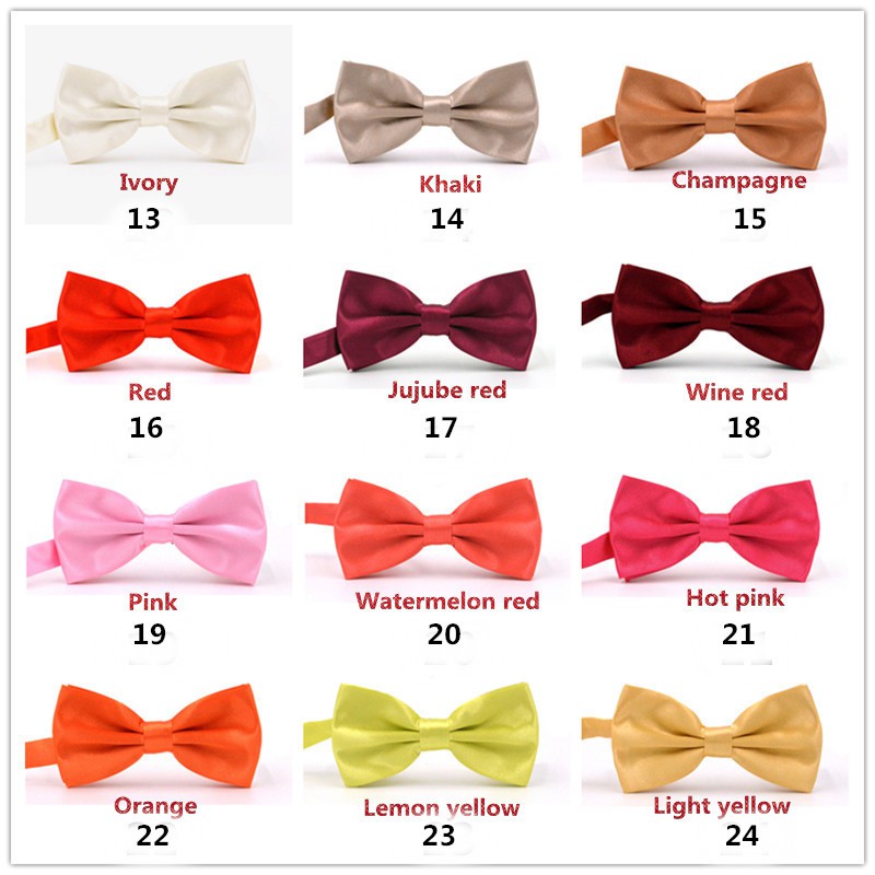 Cà Vạt Nơ Nam 13-24 Màu Lựa Chọn