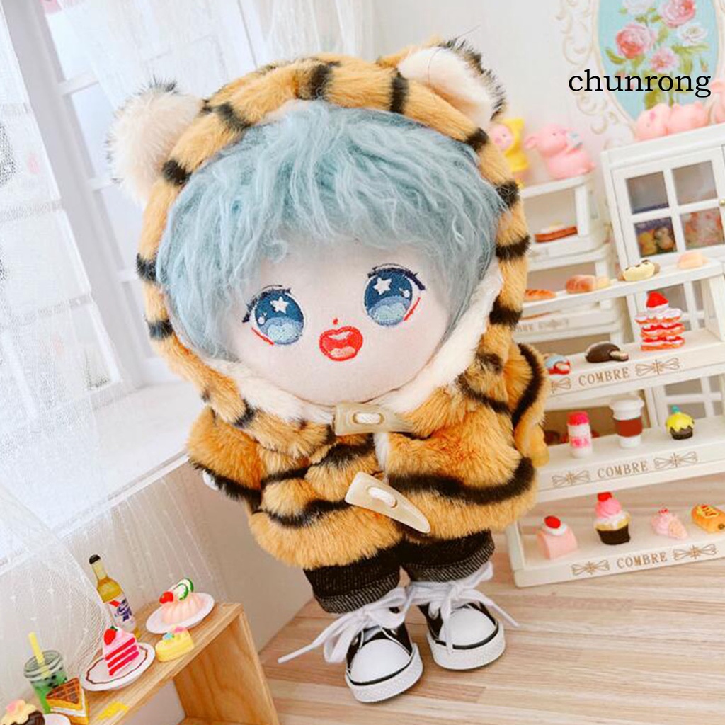 Cr Bộ Áo Khoác Có Nón + Quần Dài Cho Búp Bê 20cm