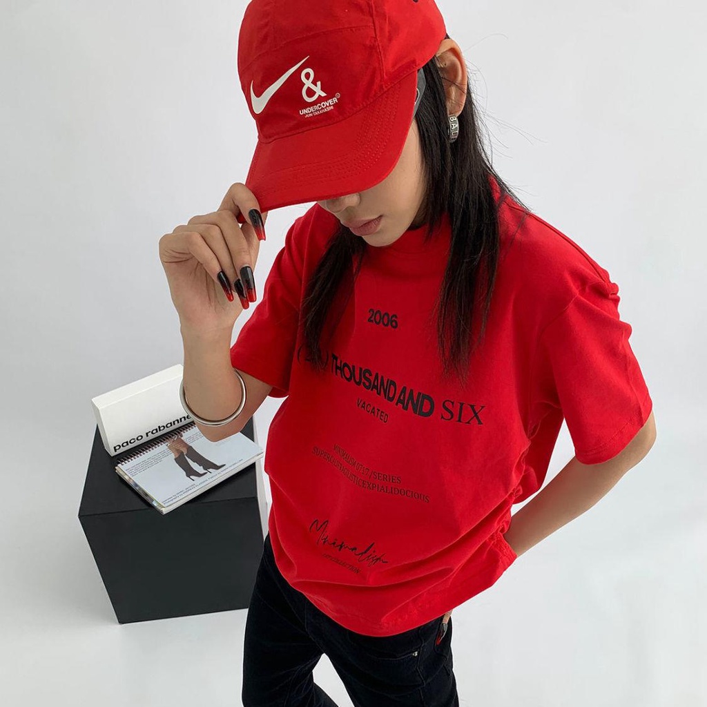 Áo Thun Cotton Tay Ngắn Dáng Rộng Phối Dây Rút Phong Cách Âu Mỹ Thời Trang Cho Nữ