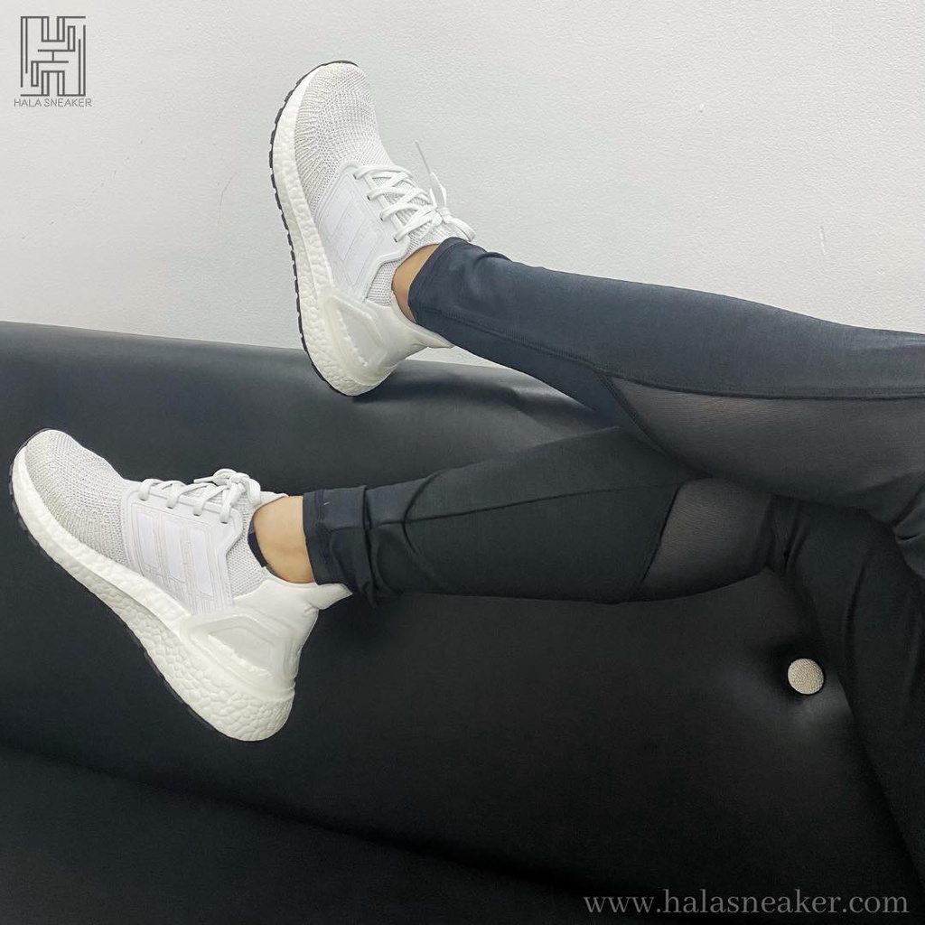 Giày Adidas Ultra Boost Auth Chính Hãng- Giày Thể Thao Adidas Ultraboost 20 Allwhite EF1042 - EG0713 -Halasneaker.com