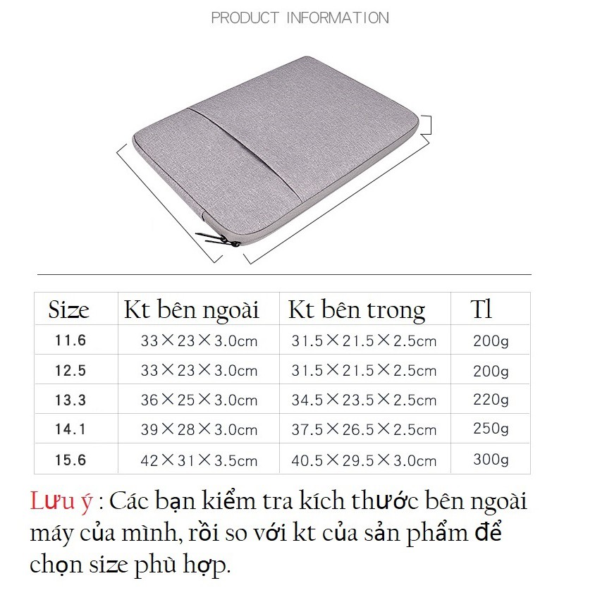 Túi chống sốc cho laptop.