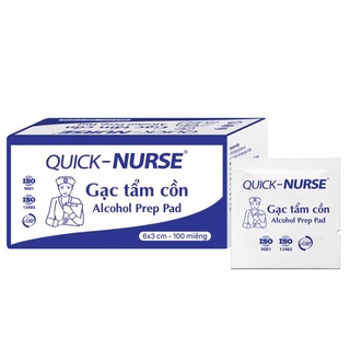 Gạc tẩm cồn y tế Quick Nurse 6x3cm /Alcohol Prep Pad