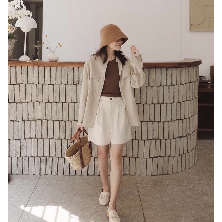 Áo sơ mi chất linen dày dặn siêu đẹp