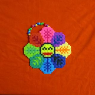 Vòng cổ perler bông hoa - vòng kandi - phụ kiện rave DJ EDM festival raver