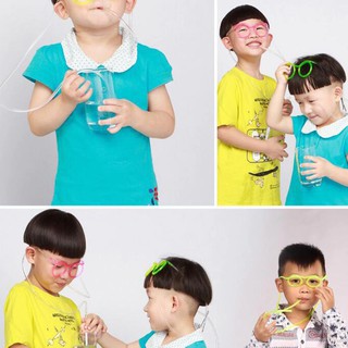 Ống hút dài hình mắt kính
