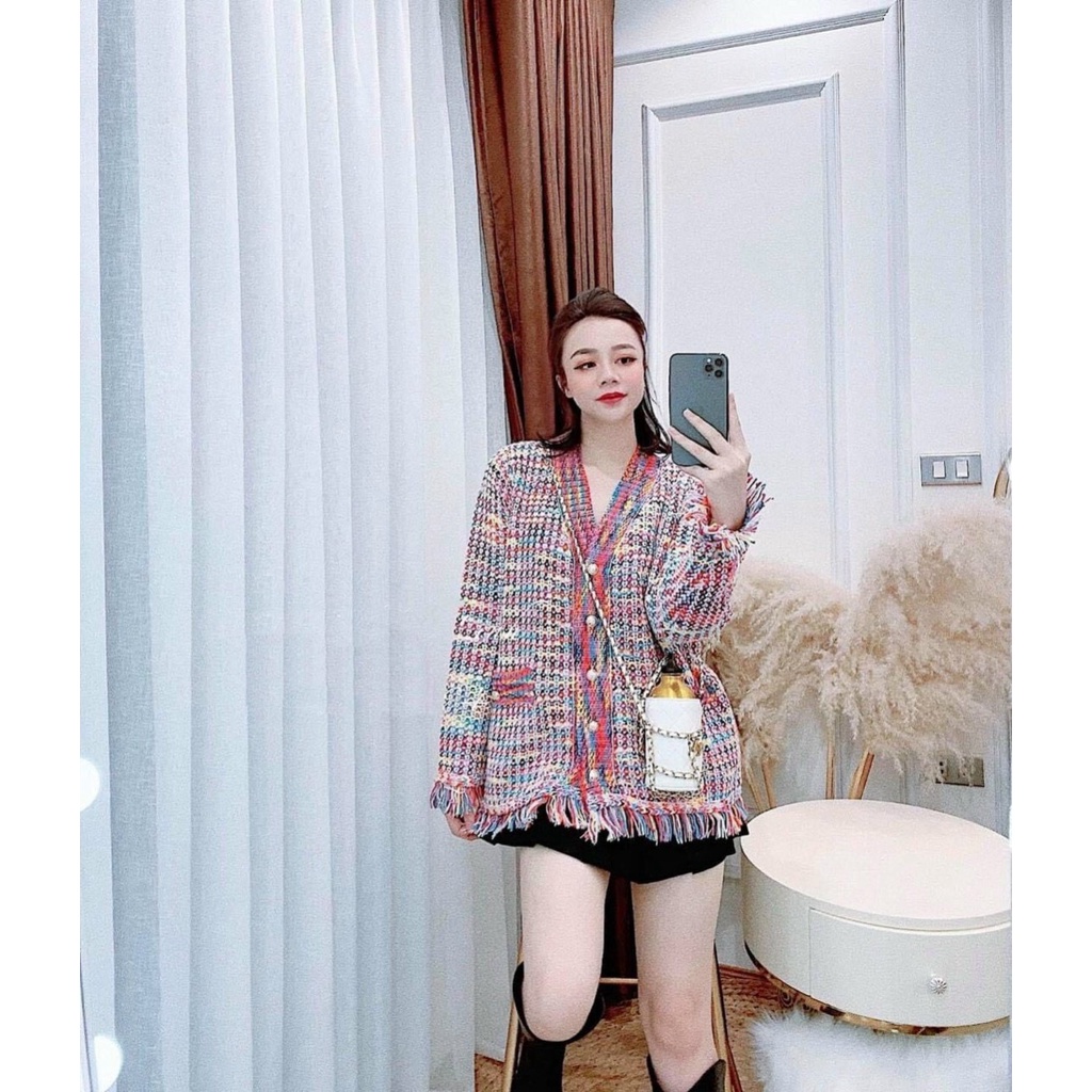 Cadigan loang màu neww 🎀 Hàng xịn loại 1, Style siêu cá tính