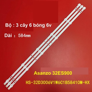 Asanzo 32ES900 - Bộ 3 cây 6 bóng 6v cho Tivi Asanzo 32S610 32T650 4708-K32WDC-A2113N01