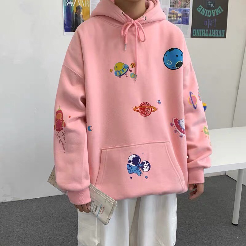 Áo hoodie unisex THE 1996 Áo nỉ form rộng nam nữ H-011 GALAXY 4 màu | BigBuy360 - bigbuy360.vn
