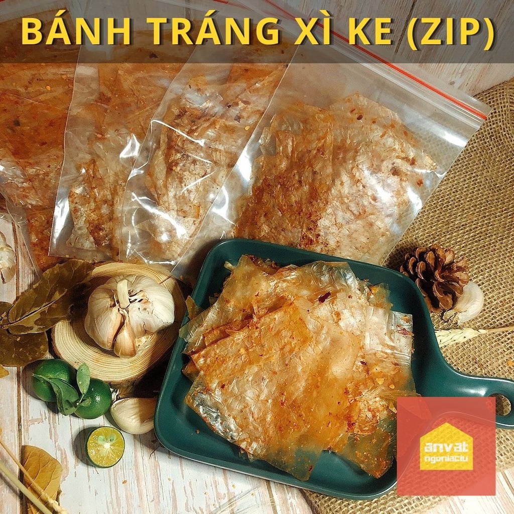 COMBO 10 BỊCH Bánh tráng muối tỏi xì ke (LỚN)