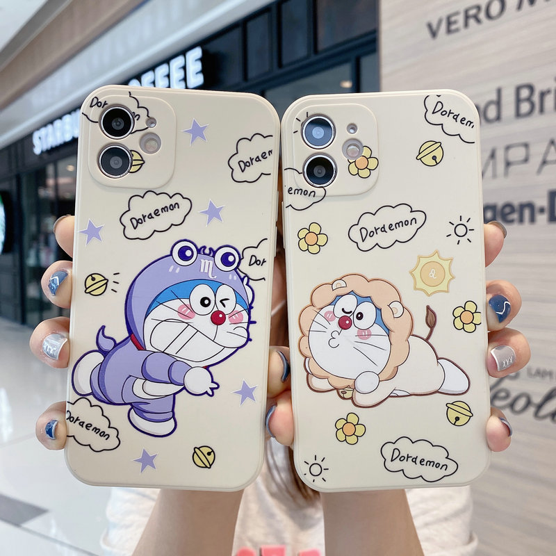 Ốp Lưng Silicone Họa Tiết Hình Chú Mèo Doraemon Thời Trang Cho Iphone 12 Mini 11 Pro X Xr Xs Max Se 2020 7 8 Plus