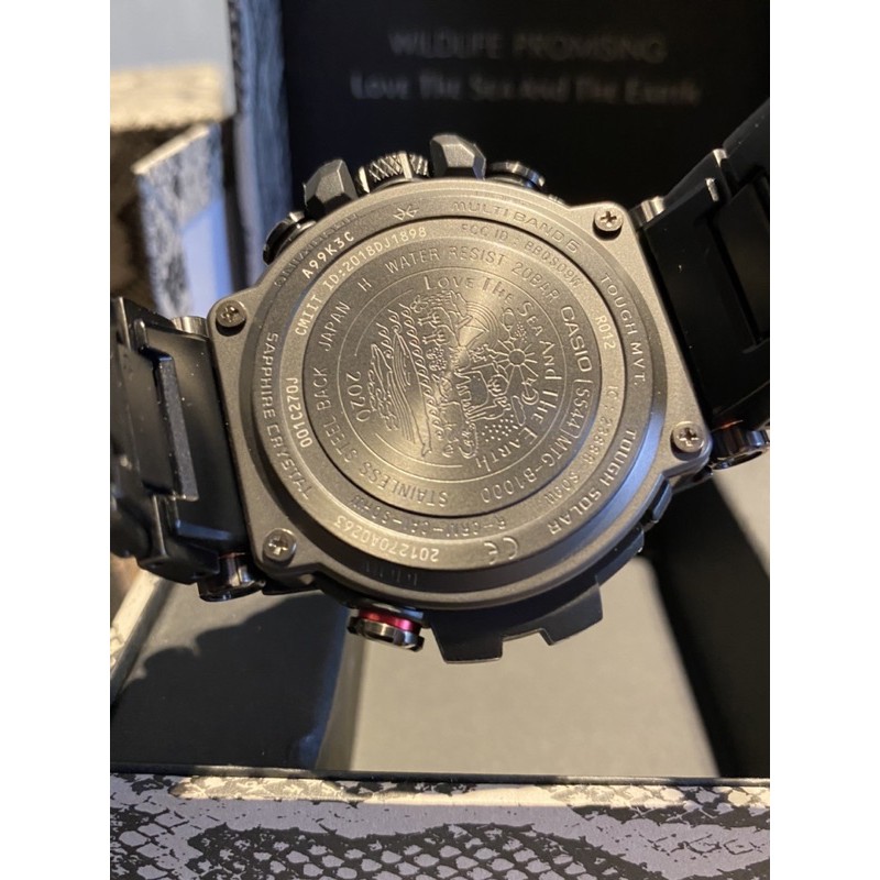 Đồng hồ nam Casio G-shock phiên bản giới hạn MTG-B1000WLP - Kích thước vỏ : 55,8×51,7×14,4mm