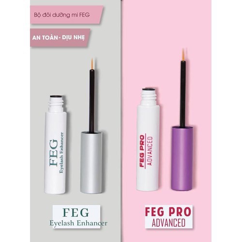 Combo Serum Dưỡng Mi FEG Hồng và Xanh (3ml)