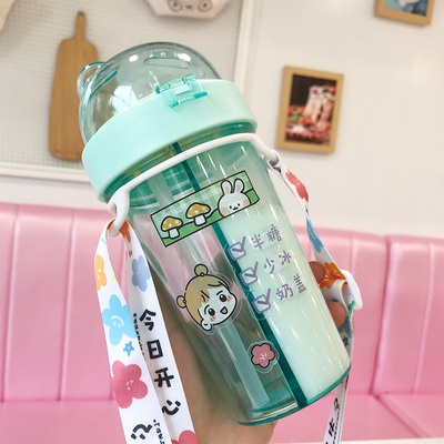 Bình nước tai gấu 2 ngăn phong cách sáng tạo