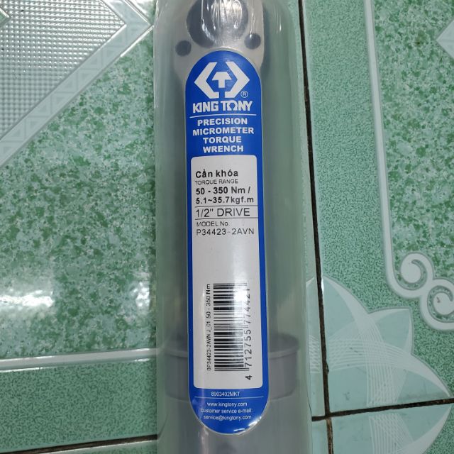 Cần siết chỉnh lực kingtony 1/2 34423-2a 50-350Nm hàng chính hãng taiwan
