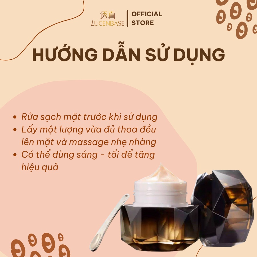 Kem Luxury Face LUCENBASE sáng da, chống lão hoá 50g