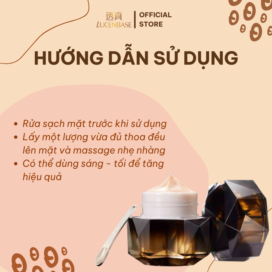 Kem Luxury Face LUCENBASE sáng da, chống lão hoá 50g