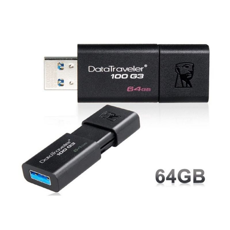 USB 3.0 Kingston DT100G3 64Gb - Hàng Chính Hãng bảo hành 5 năm