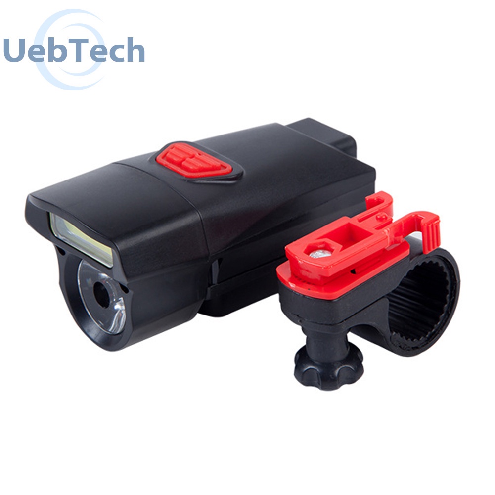 Đèn pha Uebtech T6+COB LED 6 chế độ 3 chế độ sáng cho xe đạp