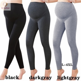 Image of Pregnant Women Slim Leggings Casual Maternity Solid Color High Waist Pants Pregnancy Pencil Pants Clothing