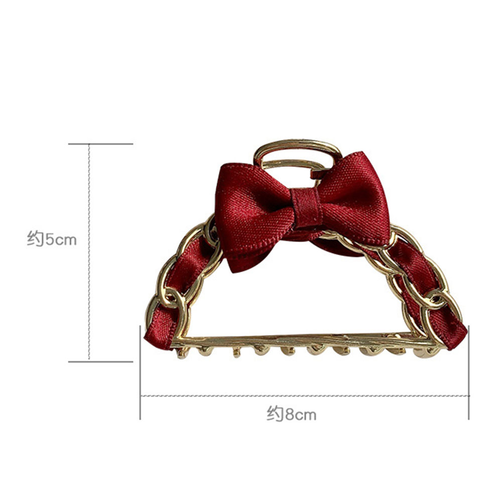 Kẹp tóc đính nơ thời trang nữ dễ thương