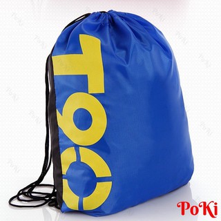 Túi du lịch dây rút vải dù chống thấm T90 - KÍCH THƯỚC 42X32cm, đựng đồ đi bơi, nước POKI