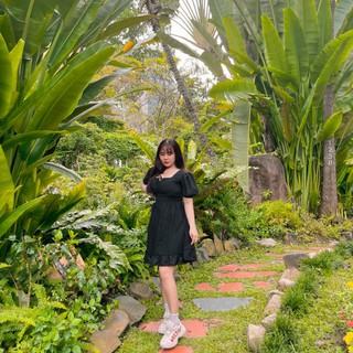 Đầm voan hở lưng bigsize