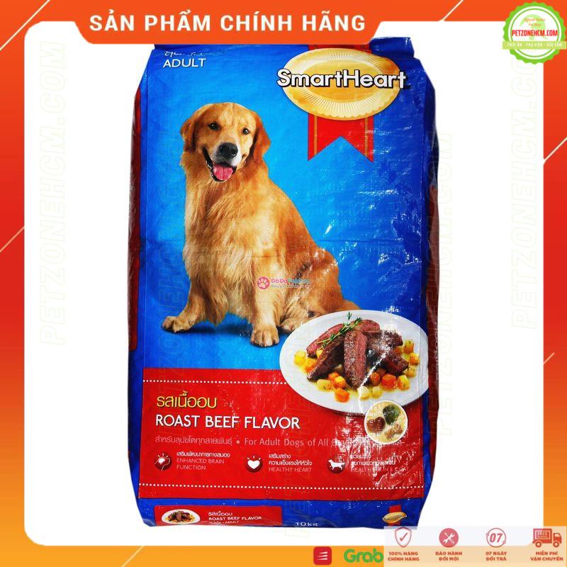 SMARTHEART adult 400g  thức ăn hạt khô cho chó  FREESHIP  roast beef flavor - hạt cho chó trưởng thành vị bò nướng