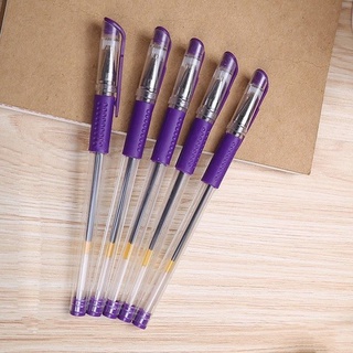 10 bút gel mực nước màu tím