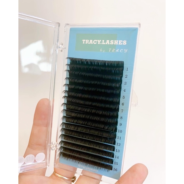 Mi khay nối mi classic, chập sợi, , chất mềm đen bóng tự nhiên