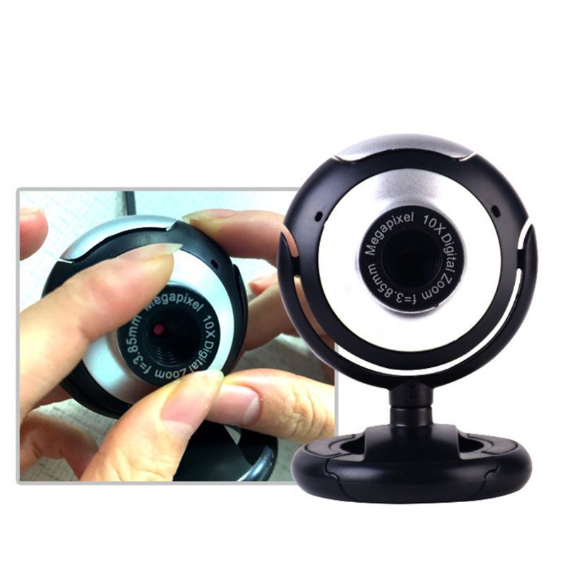 Webcam Usb Xoay 360 Độ Kèm Micro Thông Dụng Cho Laptop / Máy Tính