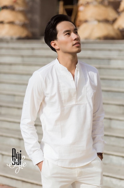 ÁO ĐŨI DÀI TAY CỔ 2 LỚP | BigBuy360 - bigbuy360.vn