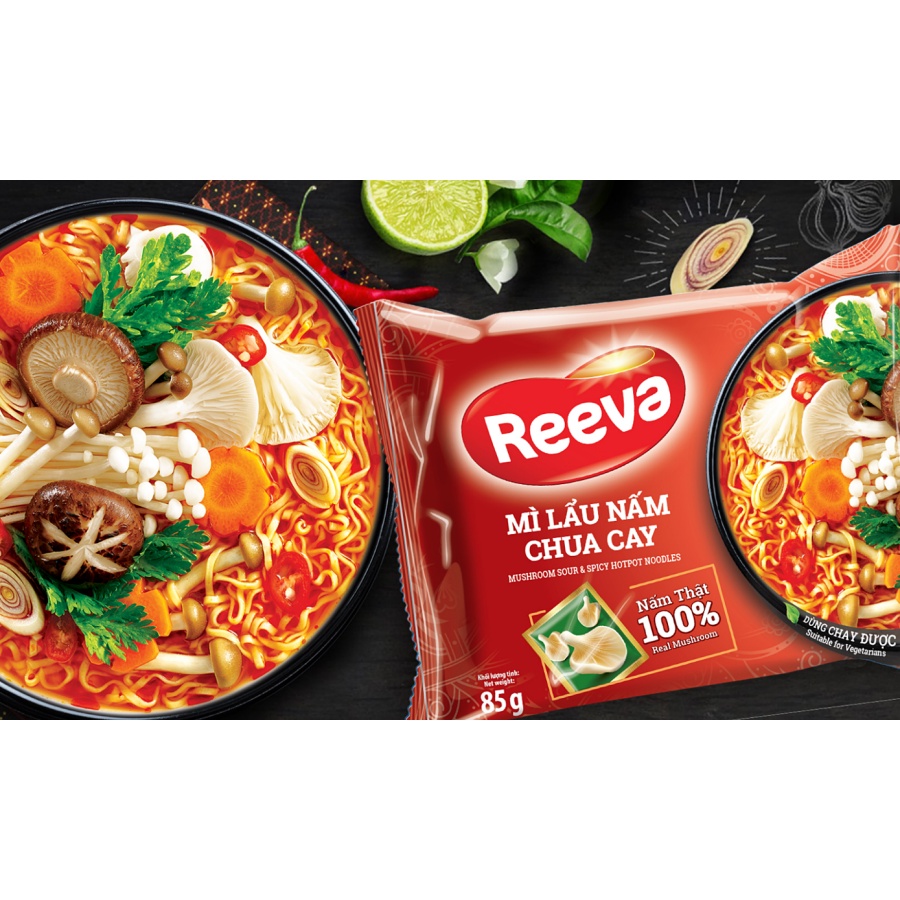 THÙNG MÌ REEVA LẨU NẤM CHUA CAY