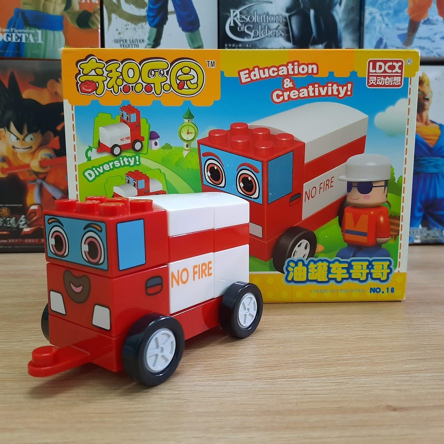 Đồ chơi lắp ghép Chichi Land Đội xe biến hình mô hình XE CỨU HỎA