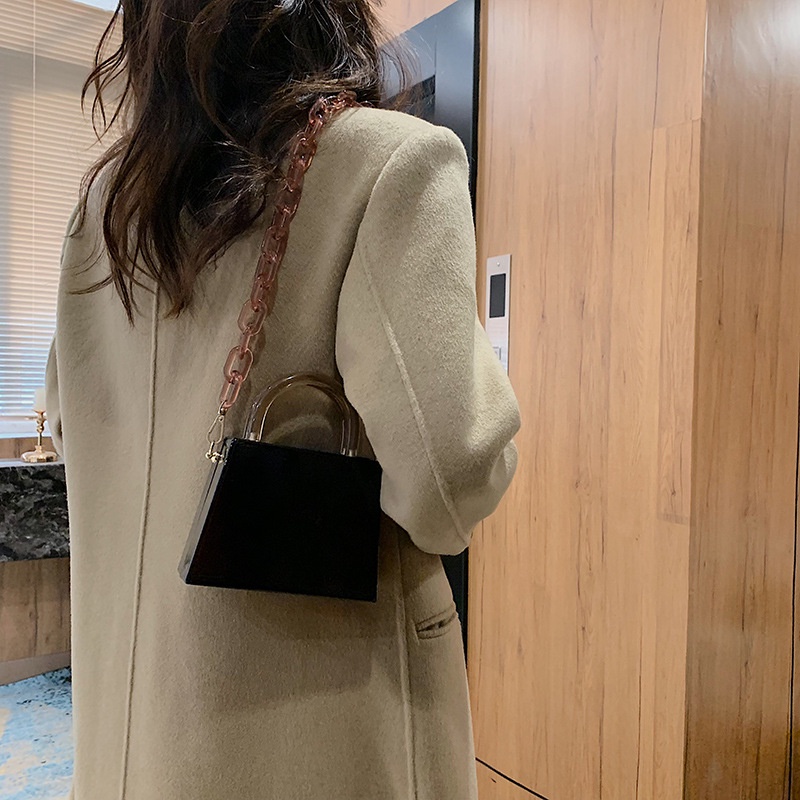 Túi Đeo Chéo Dáng Vuông Chất Liệu acrylic Thời Trang Cho Nữ