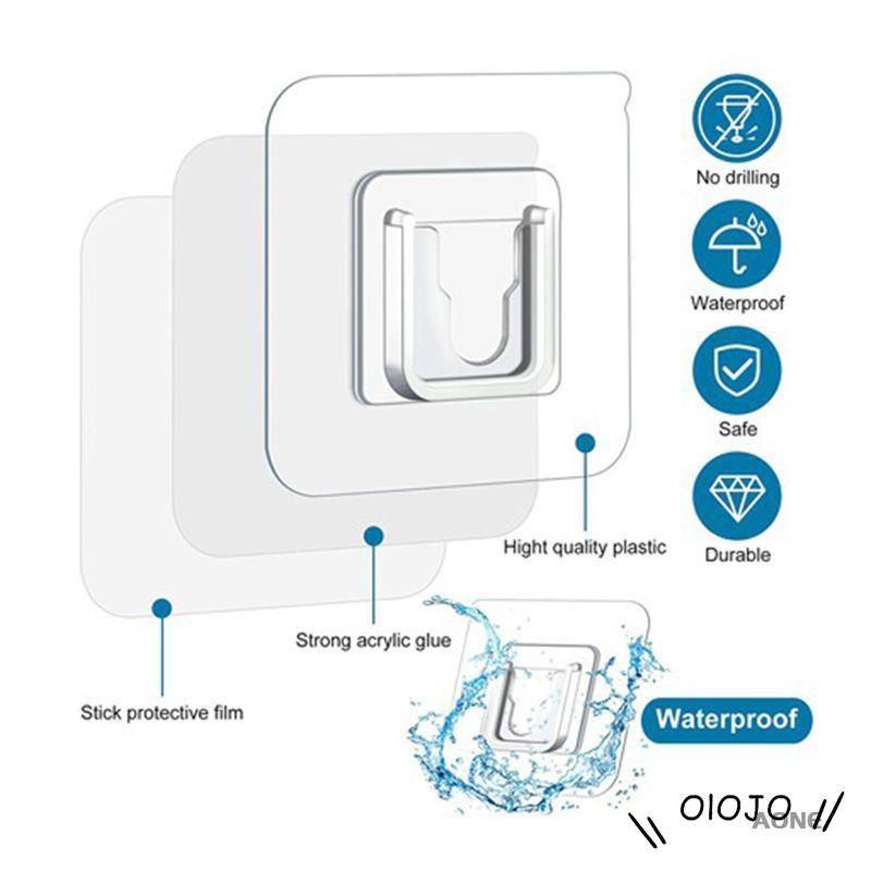 Móc Dán Tường Treo Đồ Dùng Hai Mặt Tiện Dụng