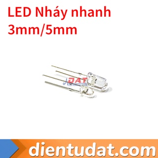 Đèn LED 7 Màu Tự Nháy - 3mm 5mm - Nháy Nhanh