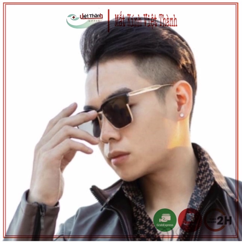 Kính Mát Phom Vuông Nam Nữ Cao Cấp Chụp Hình Đi Chơi Hàng Xịn FULL BOX