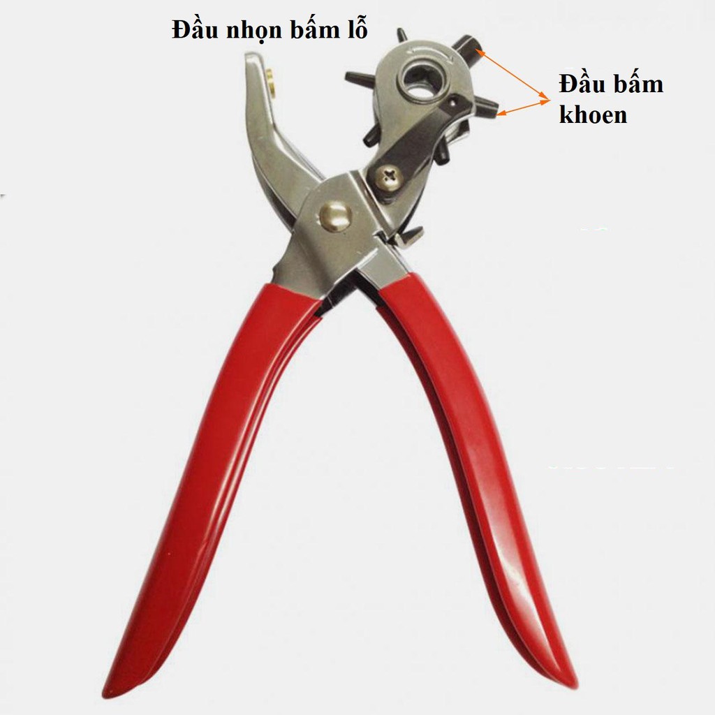 Kềm bấm lỗ khoen ore đa năng Lỗ khoen mắt cáo 1.5-2.5-3.3-4.1-4.5mm Kìm bấm khuy ô rê, bấm khoen Thương hiệu TOP