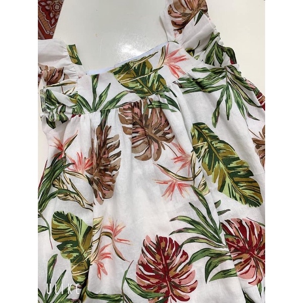 Vải linen hình lá