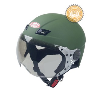 Nón bảo hiểm nửa đầu có kính Andes 3S 109K (Xanh Rêu Nhám)
