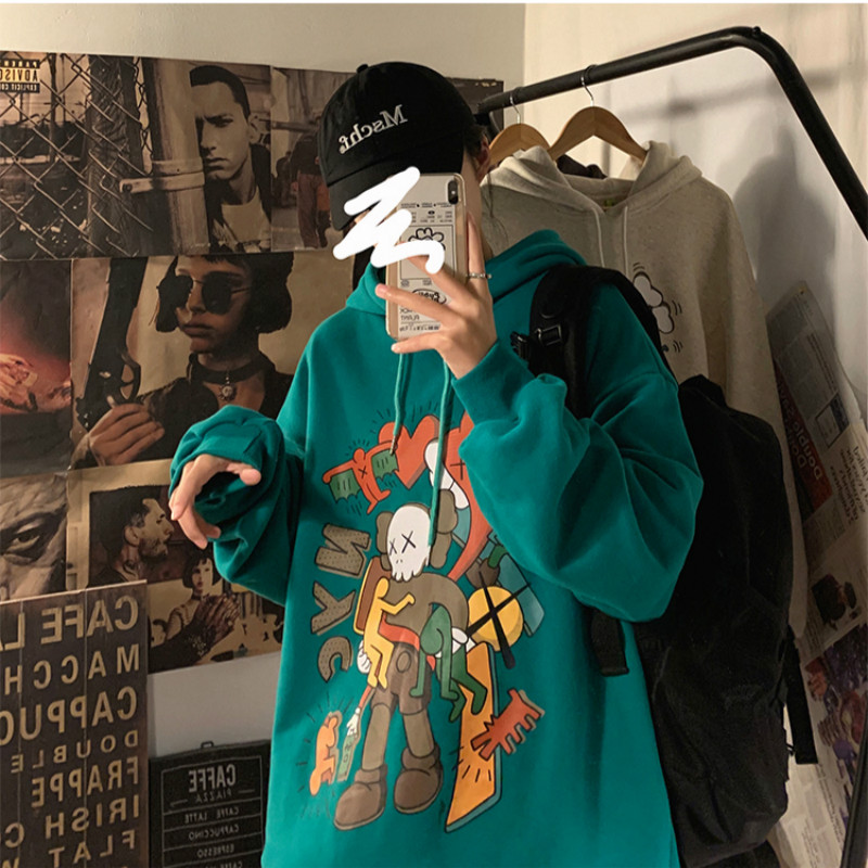KOREAN STYLE Áo Nỉ Nam Dài Tay Có Mũ Thời Trang Hàn | BigBuy360 - bigbuy360.vn
