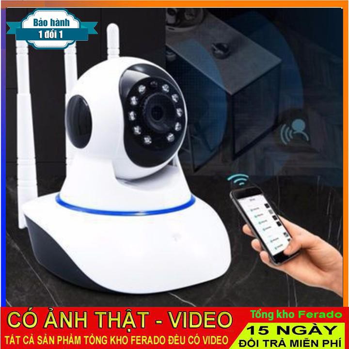 [ xả kho ] C96  Camera IP Yoosee 3 Râu - Camera Wifi YooSee HD720P, có thẻ nhớ - Siêu Nét