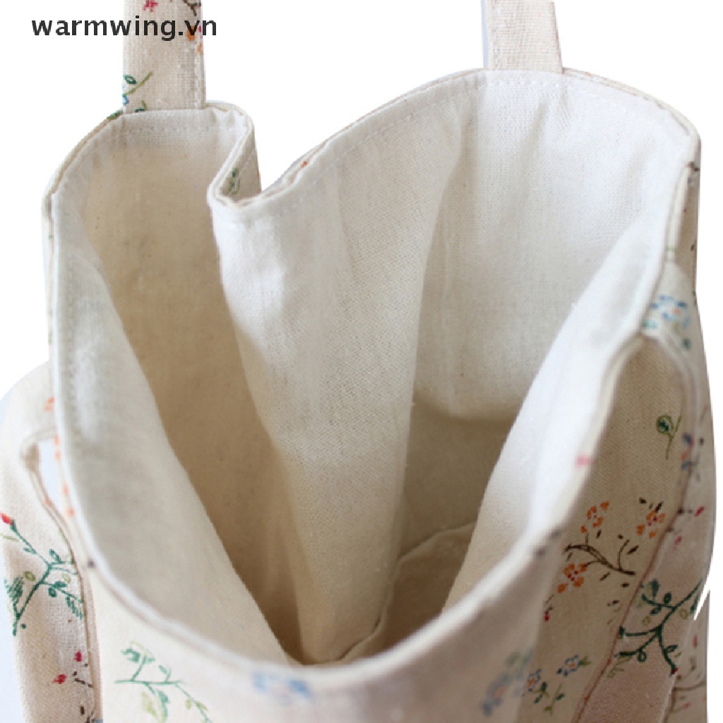 Túi tote bằng cotton lanh phong cách thời trang đi biển vintage