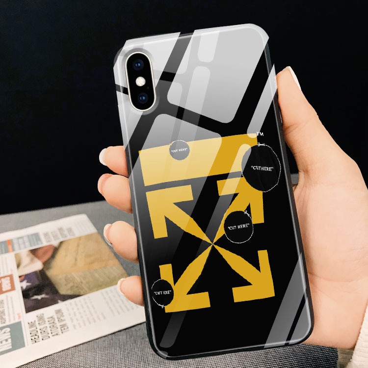 Ốp Lưng Điện Thoại Iphone Hình Off White Màu Vàng Cho Iphone Se 2020 12 11 Pro Max X Xr Xs Max 8 7 6 6S Plus OFF0012.