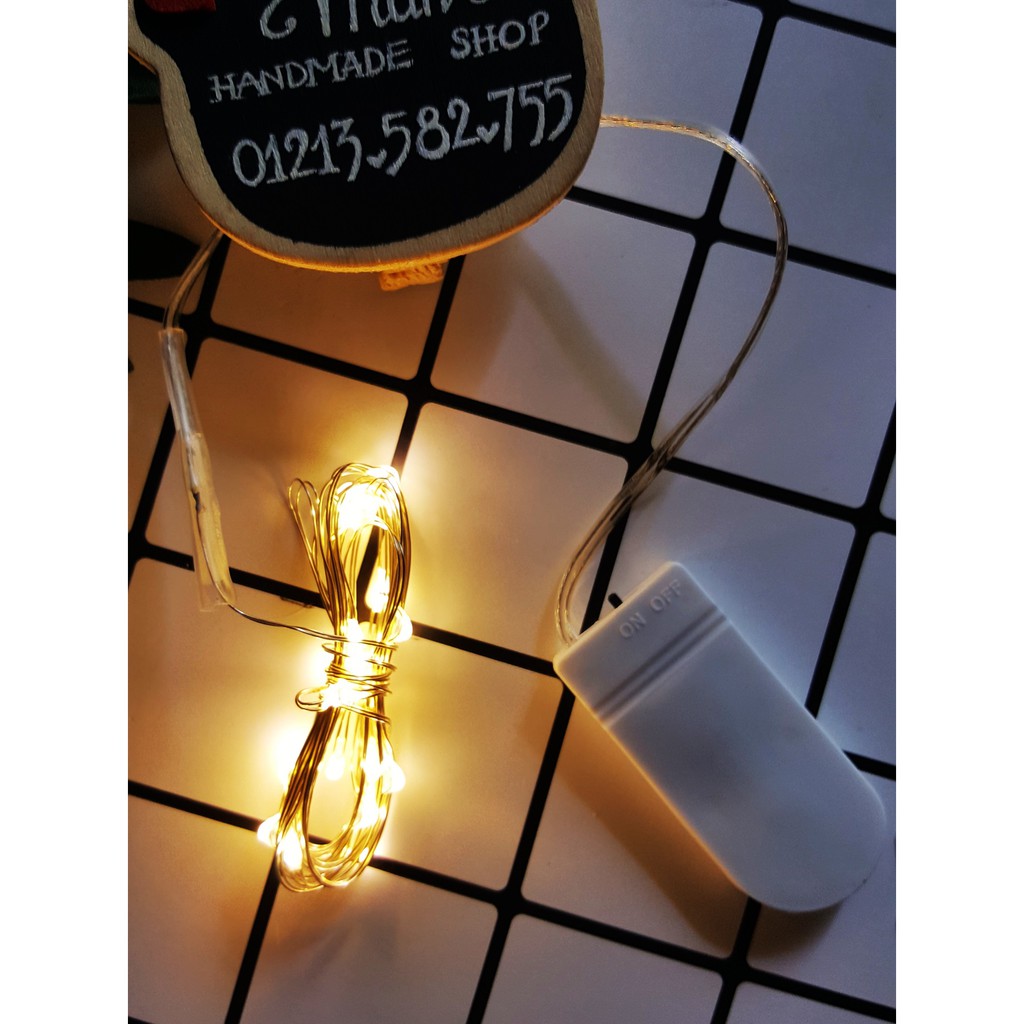 Đèn Led Fairy Light (trắng/vàng/nhiều màu) 2 MÉT USB - Đèn đom đóm phụ kiện trang trí Giáng Sinh, chụp ảnh | BigBuy360 - bigbuy360.vn