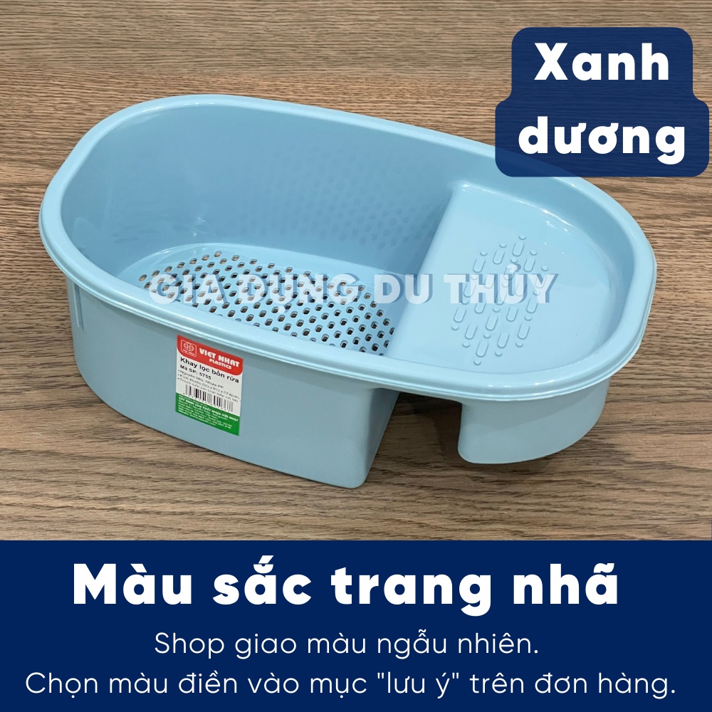 Khay nhựa gắn bồn rửa chén lọc rác, thức ăn thừa, đựng miếng rửa chén tiện lợi - Khay lọc bồn rửa chén 5755 Việt Nhật