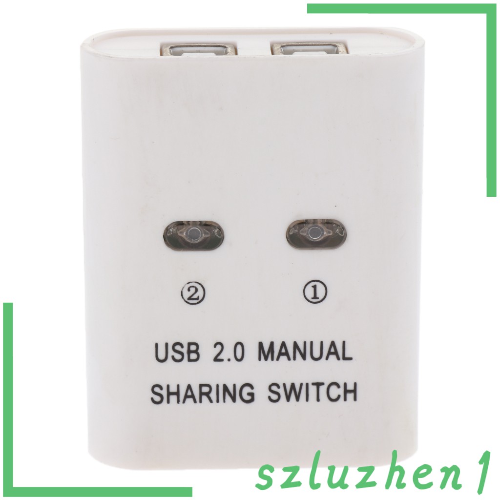 (Hi-Tech) Usb 2.0 Sharing Switch Kvm 2 Port Hub Cho Máy In, Máy Scan