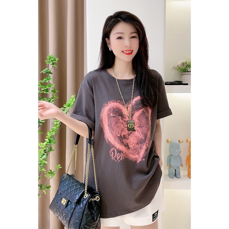 Áo thun NRVP cotton tay ngắn cổ tròn thời trang mùa hè phong cách Hàn Quốc
